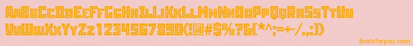 Rodchenkoinlinettt Font – Orange Fonts on Pink Background