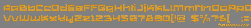 Logofontik4fStripesRegular Font – Orange Fonts on Gray Background