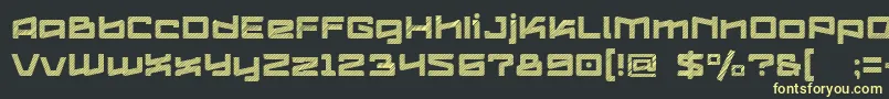 Logofontik4fStripesRegular Font – Yellow Fonts on Black Background