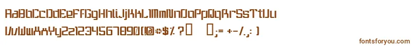 ItWasnTMe-fontti – ruskeat fontit valkoisella taustalla
