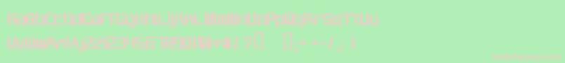 ItWasnTMe Font – Pink Fonts on Green Background