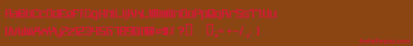 ItWasnTMe Font – Red Fonts on Brown Background