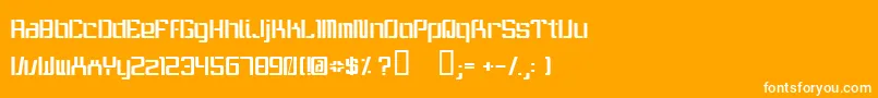 ItWasnTMe Font – White Fonts on Orange Background