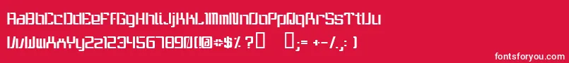 ItWasnTMe Font – White Fonts on Red Background