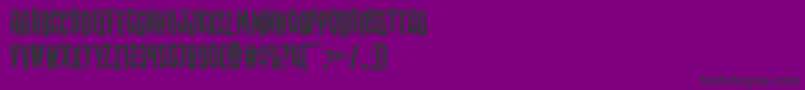 Creepycrawlersstag Font – Black Fonts on Purple Background