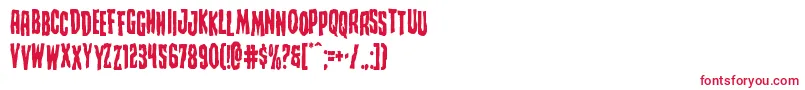 Creepycrawlersstag Font – Red Fonts on White Background