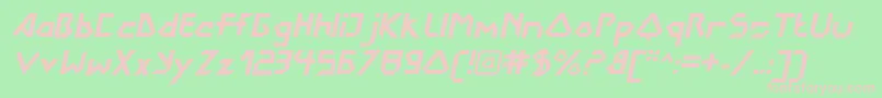Подробнее о шрифте DokterbryceBolditalic Шрифт DokterbryceBolditalic – розовые шрифты на зелёном фоне