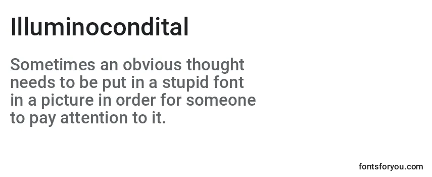 Illuminocondital Font
