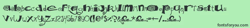 Mathd Font – Black Fonts on Green Background