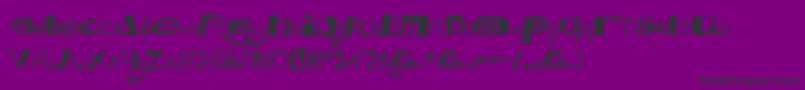 Mathd Font – Black Fonts on Purple Background