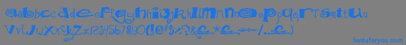 Mathd Font – Blue Fonts on Gray Background