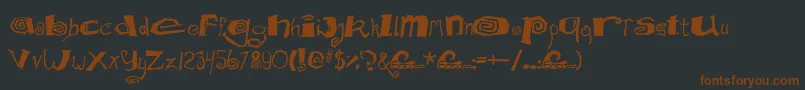 Mathd Font – Brown Fonts on Black Background