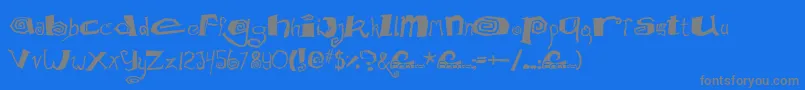 Mathd Font – Gray Fonts on Blue Background