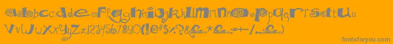 Mathd Font – Gray Fonts on Orange Background