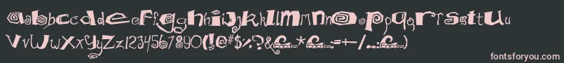 Mathd Font – Pink Fonts on Black Background