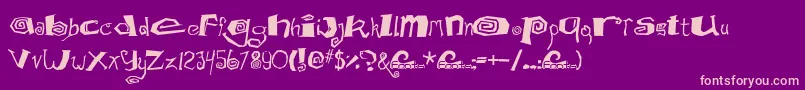 Mathd Font – Pink Fonts on Purple Background