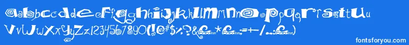 Mathd Font – White Fonts on Blue Background