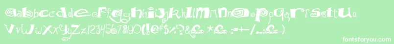 Mathd Font – White Fonts on Green Background