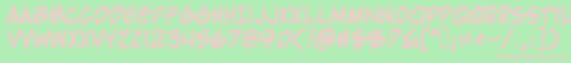 ZapRaygunV2.0 Font – Pink Fonts on Green Background