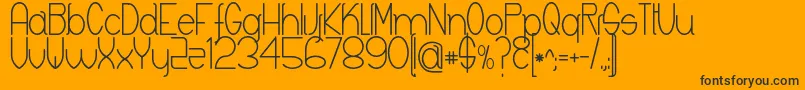 Keyla-Schriftart – Schwarze Schriften auf orangefarbenem Hintergrund