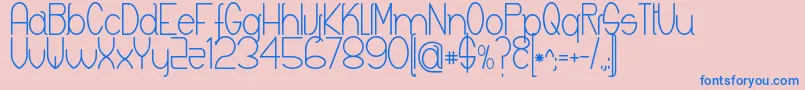 Keyla Font – Blue Fonts on Pink Background