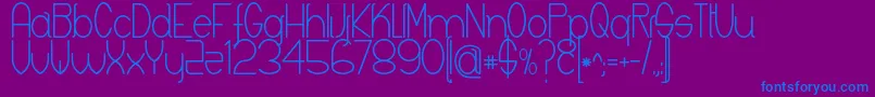 Keyla Font – Blue Fonts on Purple Background
