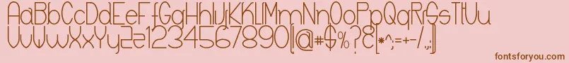 Keyla Font – Brown Fonts on Pink Background