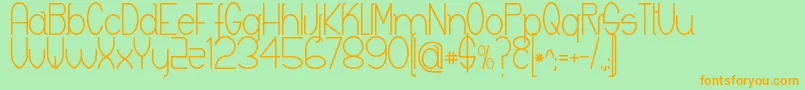 Keyla Font – Orange Fonts on Green Background