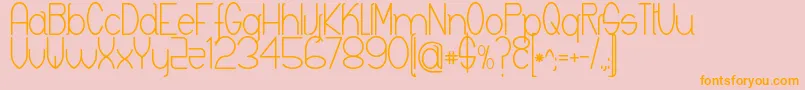 Keyla Font – Orange Fonts on Pink Background