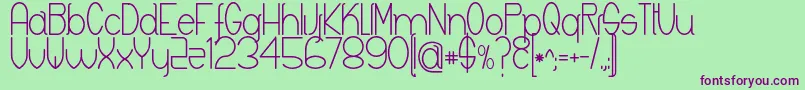 Keyla Font – Purple Fonts on Green Background