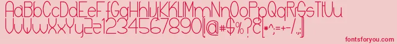 Keyla Font – Red Fonts on Pink Background