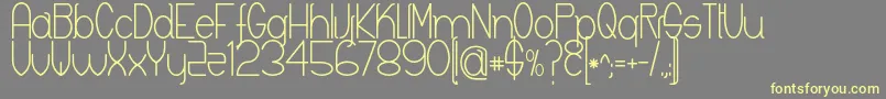 Keyla Font – Yellow Fonts on Gray Background