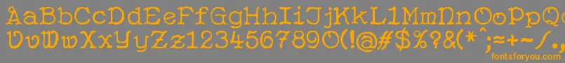 SusanneNouveau Font – Orange Fonts on Gray Background