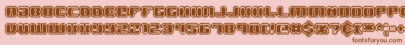 JawbreakerOl2Brk Font – Brown Fonts on Pink Background