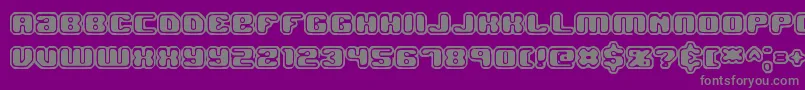 JawbreakerOl2Brk Font – Gray Fonts on Purple Background