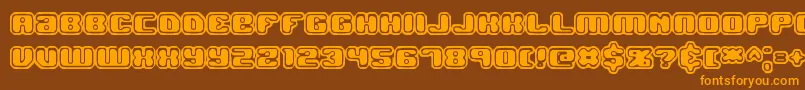 JawbreakerOl2Brk Font – Orange Fonts on Brown Background