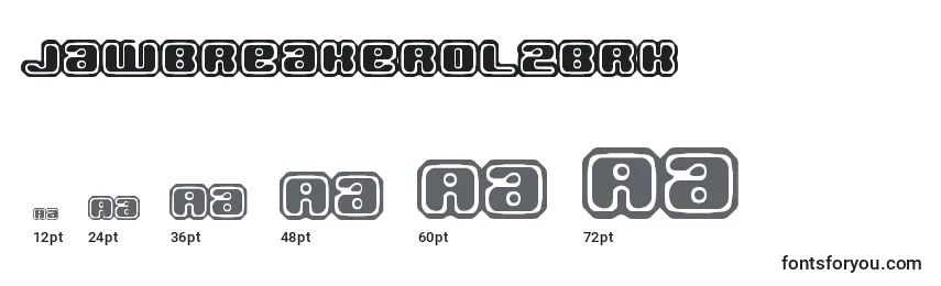 JawbreakerOl2Brk Font Sizes