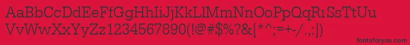 Urwegyptiennetligextnar Font – Black Fonts on Red Background