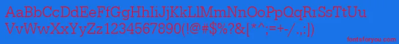 Urwegyptiennetligextnar Font – Red Fonts on Blue Background