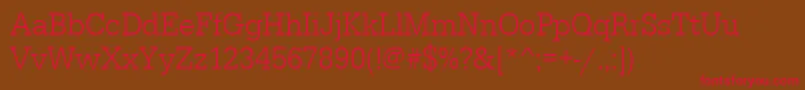 Urwegyptiennetligextnar Font – Red Fonts on Brown Background