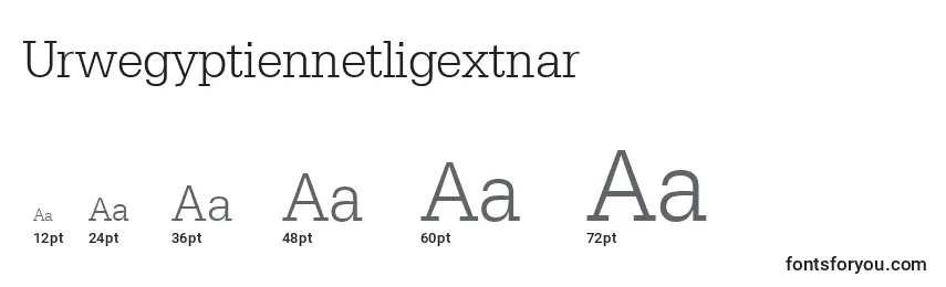 Urwegyptiennetligextnar Font Sizes