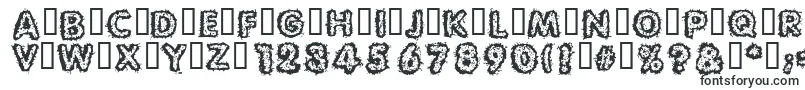 Шрифт Carvings – разрушенные шрифты