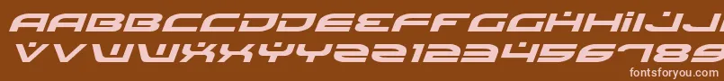 BattlefieldExpandedItalic Font – Pink Fonts on Brown Background