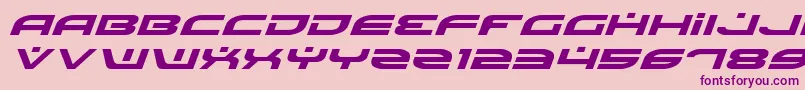 BattlefieldExpandedItalic Font – Purple Fonts on Pink Background