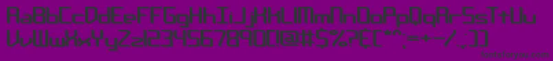 ChemicalReactionBBrk Font – Black Fonts on Purple Background