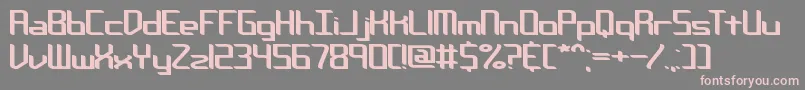 ChemicalReactionBBrk Font – Pink Fonts on Gray Background