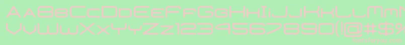 SandboxBold Font – Pink Fonts on Green Background
