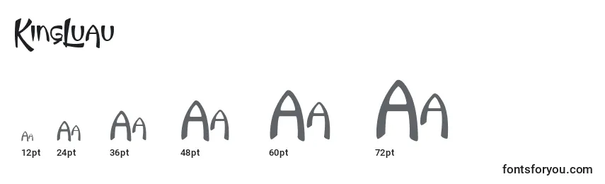 KingLuau Font Sizes
