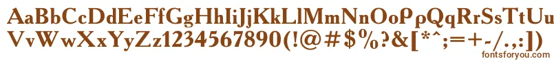 Academy0 Font – Brown Fonts on White Background