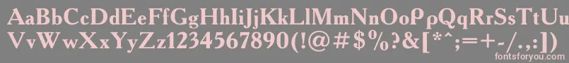 Academy0 Font – Pink Fonts on Gray Background